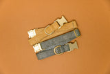 Olive Glitter Dog Collar