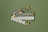 Olive Glitter Dog Collar