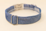 Blue Glitter Dog Collar