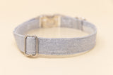 Silver Glitter Dog Collar