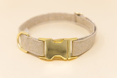 Champagne Glitter Dog Collar