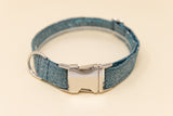 Teal Glitter Dog Collar