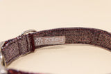 Burgundy Glitter Dog Collar