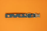 Olive Jack O Lantern Dog Collar