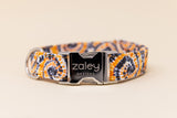 Orange and Black Tie Dye Dog Collar
