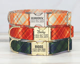 Fall Plaid Personalized Endurance Collars