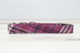 Dolly Purple Plaid Dog Collar
