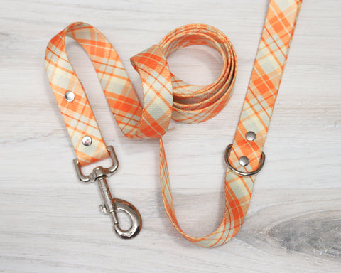 Pumpkin Plaid Endurance Leash