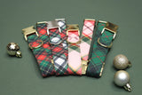 Christmas Buffalo Plaid Fabric Dog Collar