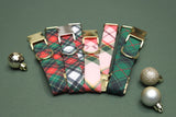 Christmas Buffalo Plaid Fabric Dog Collar