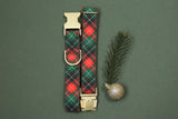 Christmas Buffalo Plaid Fabric Dog Collar