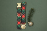 Christmas Buffalo Plaid Fabric Dog Collar