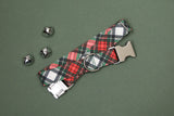Aspen White Christmas Plaid Dog Collar