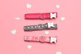 XOXO Pink Dog Collar