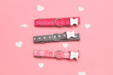 XOXO Pink Dog Collar