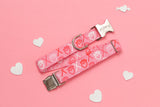 XOXO Pink Dog Collar