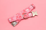 XOXO Pink Dog Collar