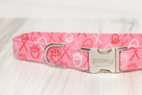 XOXO Pink Dog Collar