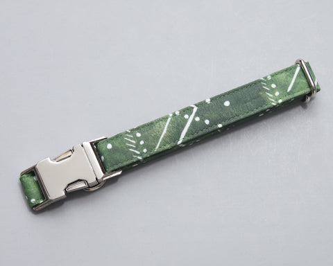 S/M Olive Aztec - Silver Buckle