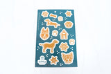 Gingerbread Dog Sticker Sheets