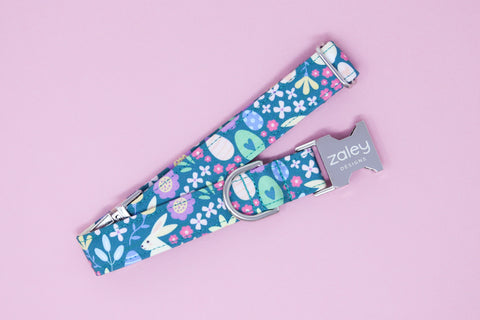 Teal Easter Dog Collar