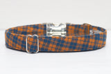 The Jersey Flannel Plaid Dog Collar