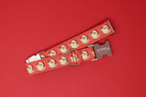 Red Vintage Santas Dog Collar