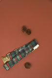Evergreen Christmas Plaid Dog Collar