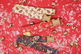 Santa & Reindeer Toile Dog Collar