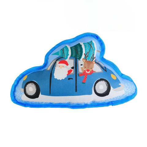 Santa in Car Tougher Dog Toy