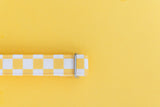 Yellow Checker Dog Collar