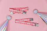Pink Birthday Candle Dog Collar
