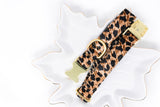 Leopard Velvet Dog Collar