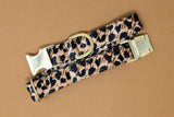 Leopard Velvet Dog Collar