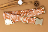 Rust Aztec Dog Collar