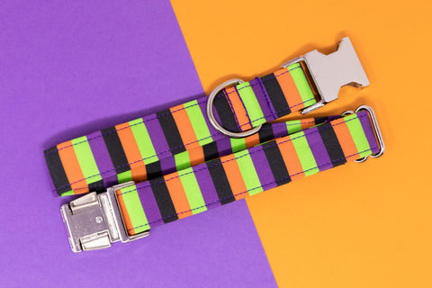 Monster Spirit Stripe Dog Collar