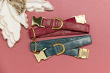 Red/Gold Shimmer Dog Collar