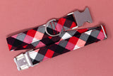 Kringle Plaid Dog Collar