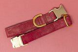 Red/Gold Shimmer Dog Collar