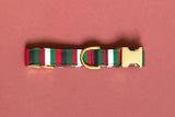 The Jolly Stripe Fabric Dog Collar