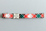 The Frosty Plaid Endurance Dog Collar