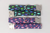 Pink Dinosaurs Dog Collar