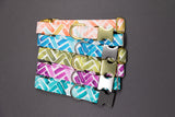 Mint Watercolor Herringbone Dog Collar