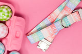 Paw Print Easter Eggs Dog Collar