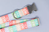 Paw Print Easter Eggs Dog Collar
