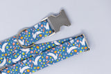 Blue Bunnies Dog Collar
