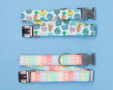 Paw Print Easter Eggs Dog Collar