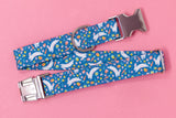 Blue Bunnies Dog Collar