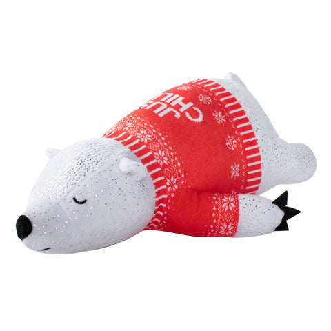Just Chillin' Polar Bear Dog Toy