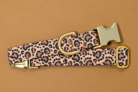 Paw Print Leopard Dog Collar